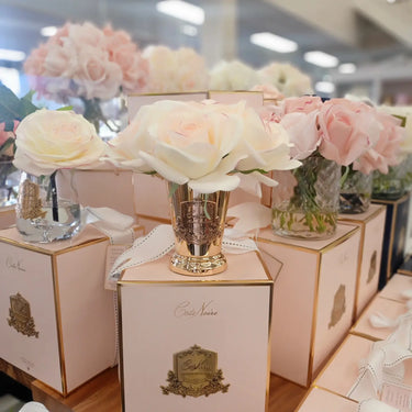 Seven Rose Bouquet - Pink Blush - Gold & Pink Box - SMB20 (Carton of 2)